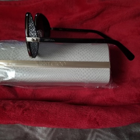 Jimmy Choo - Andie Crystal Round Sunglasses - Picture 2 of 7